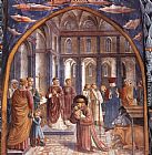 Francis Canvas Paintings - Scenes from the Life of St Francis (Scene 9, north wall)